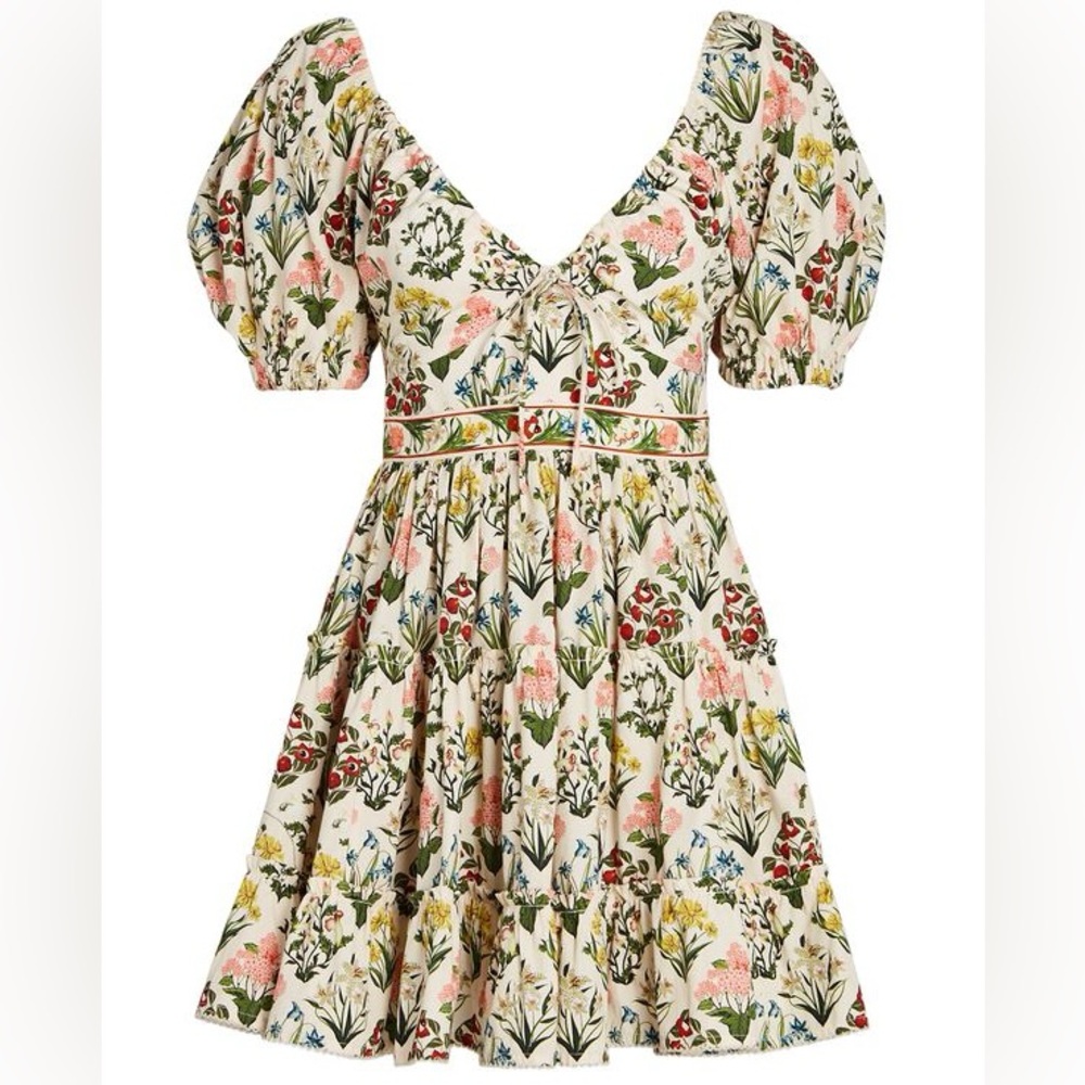 NWT AGUA BY AGUA BENDITA
Manzanilla Floral Tiered Mini Dress